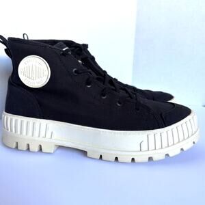 Palladium Pallashock Organic 2 Platform Black High Top Y2K Preppy M 11 W 12.5